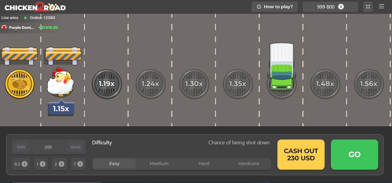 Chicken Road 2 Gameplay Interface Multiplikator